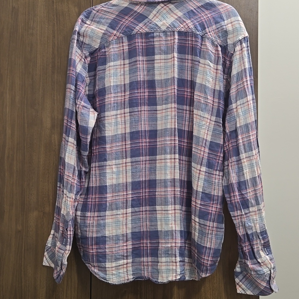 Rails-Wyatt in 'Ocean Tangerine' 100% Cotton Long Sleeve Button Down-Size XL - Picture 16 of 17